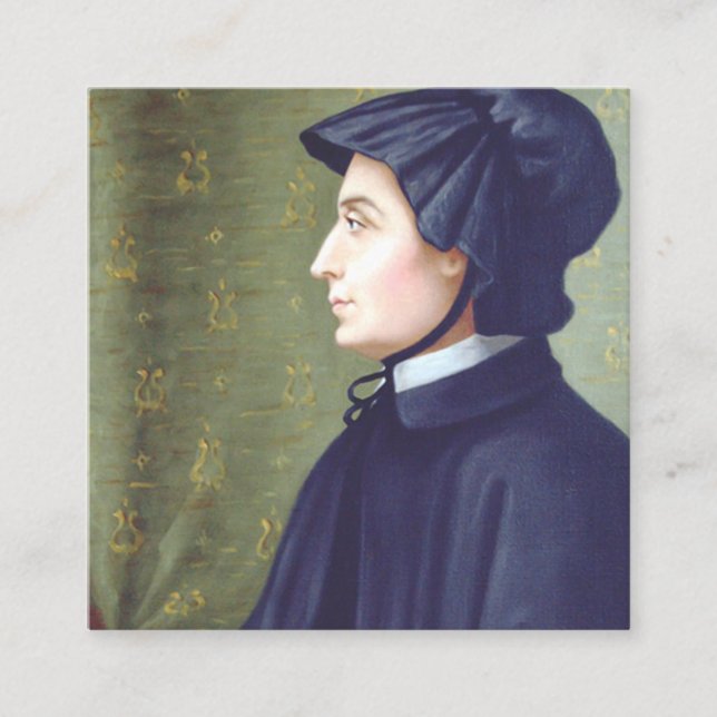 Sankta Elizabeth Ann Seton Fyrkantigt Visitkort (Framsida)