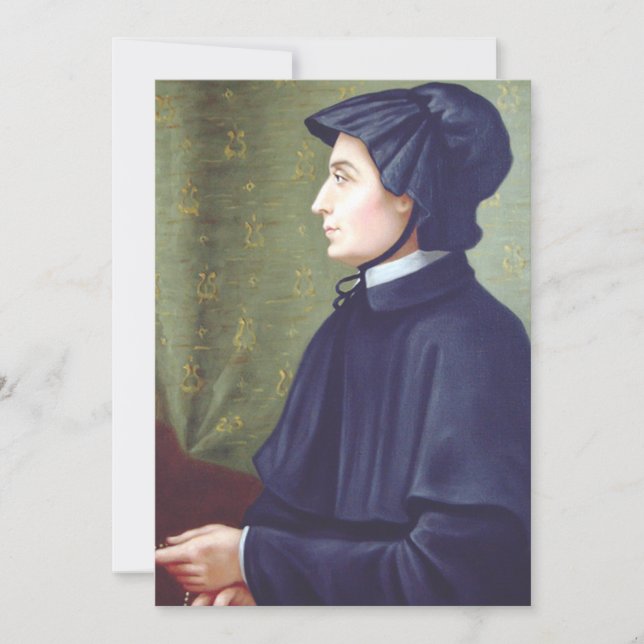 Sankta Elizabeth Ann Seton Tack Kort (Framsida)