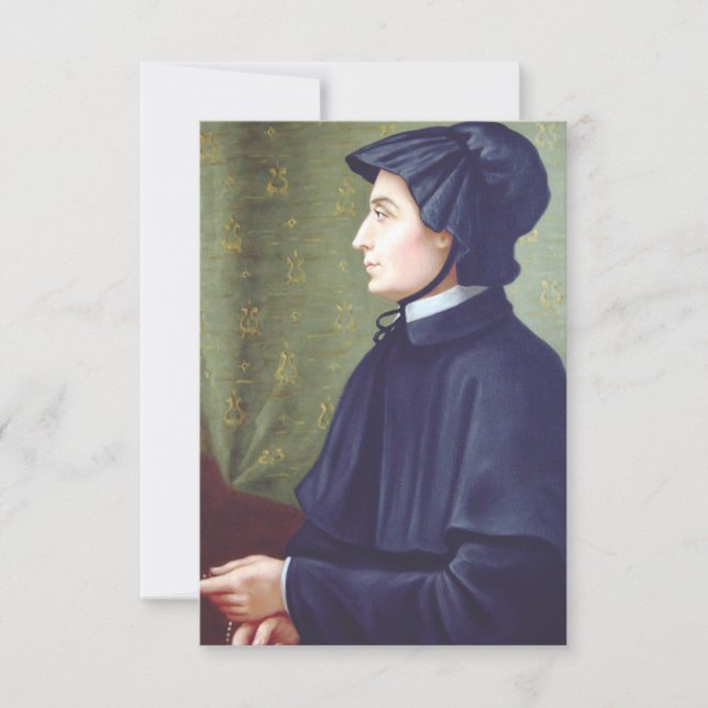 Sankta Elizabeth Ann Seton Tack Kort (Framsida)