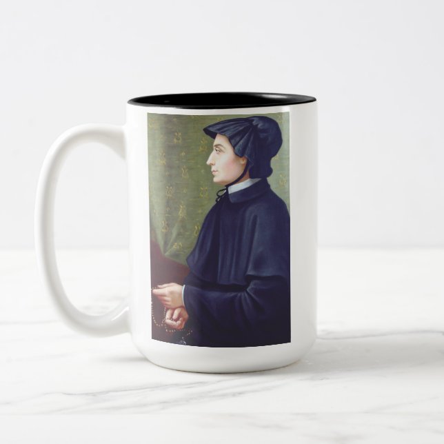 Sankta Elizabeth Ann Seton Två-Tonad Mugg (Vänster)