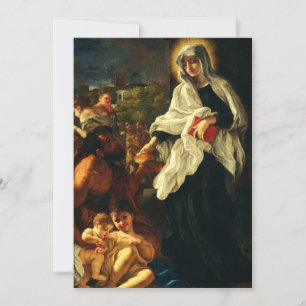 Sankta Franciska av Rom Julkort