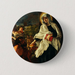 Sankta Franciska av Rom Knapp