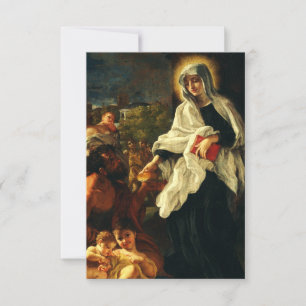 Sankta Franciska av Rom Tack Kort