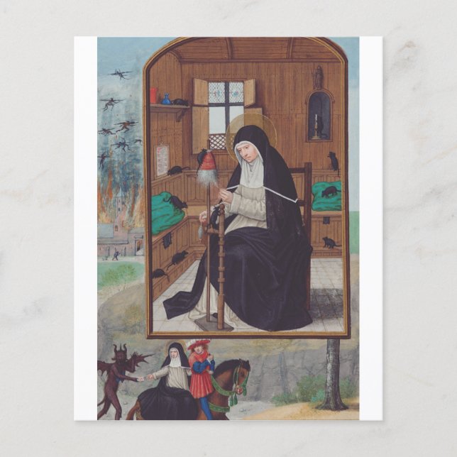 Sankta Gertrud av Helfta av Simon Bening (Framsida)