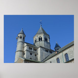 Sankta Gertruds kyrka i Nivelles, Belgien Poster