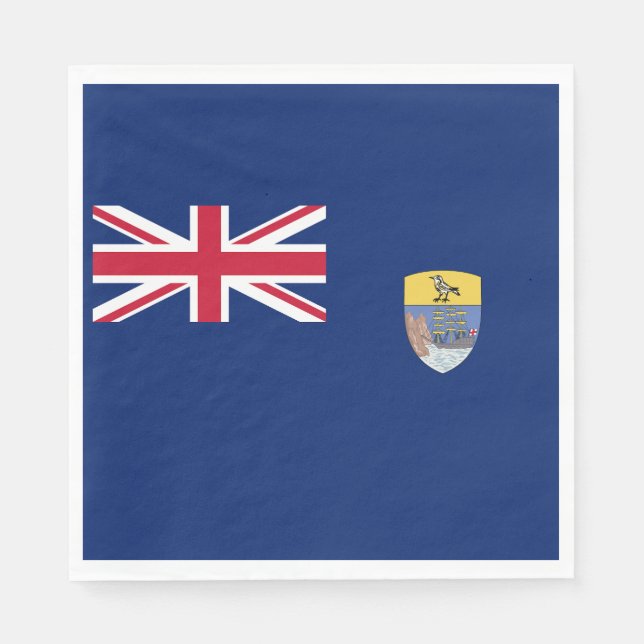  Sankta Helenas flagga Pappersservett (Framsidan)