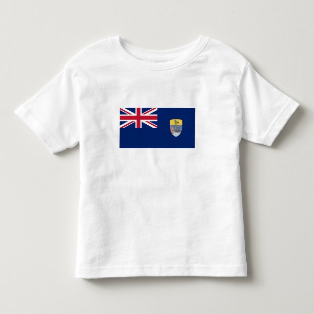  Sankta Helenas flagga T Shirt (Framsida)