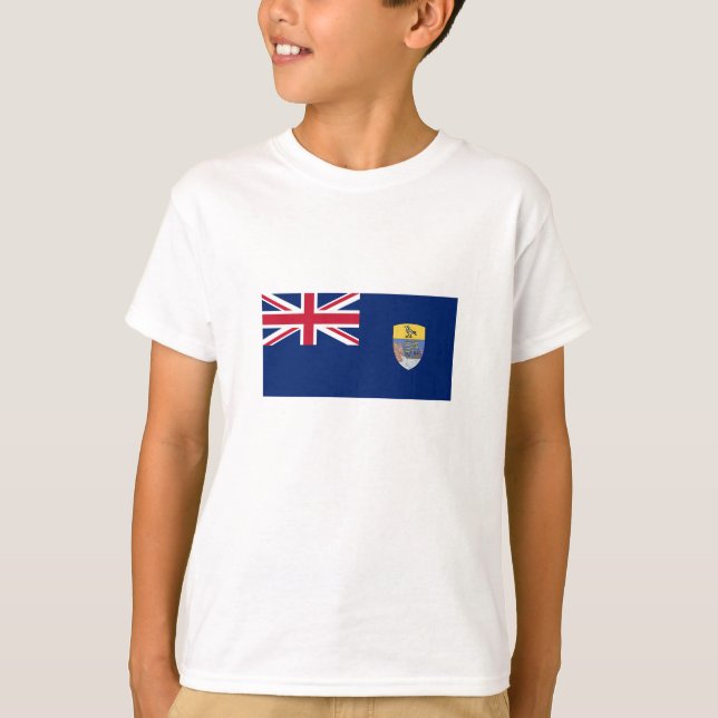  Sankta Helenas flagga T Shirt (Framsida)