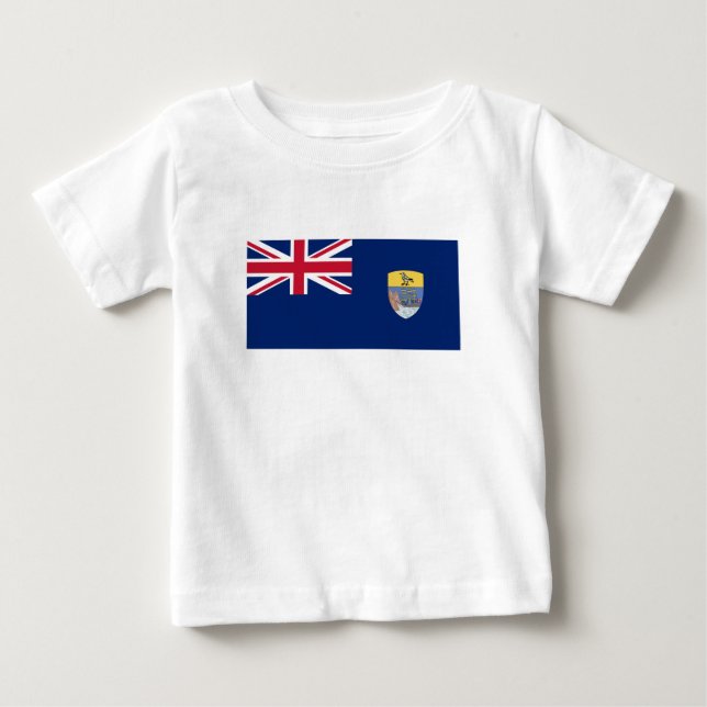  Sankta Helenas flagga T Shirt (Framsida)