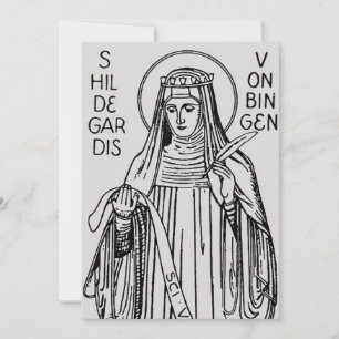 Sankta Hildegard av Bingen benediktinabbess Inbjudningar