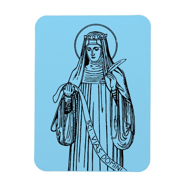 Sankta Hildegard av Bingen medeltida mystiker Magnet (Vertikal)