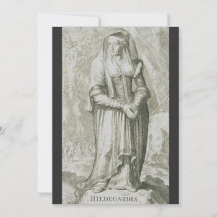 Sankta Hildegard av Bingen Medeltida Mystisk Konst Inbjudningar