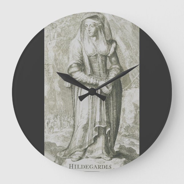 Sankta Hildegard av Bingen Medeltida mystisk konst Stor Klocka (Framsida)