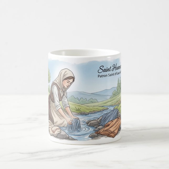 Sankta Hunna- Laundryns skyddshelgon  Kaffemugg (Center)