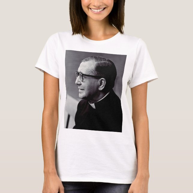 Sankta Josemaria Escriva T Shirt (Framsida)