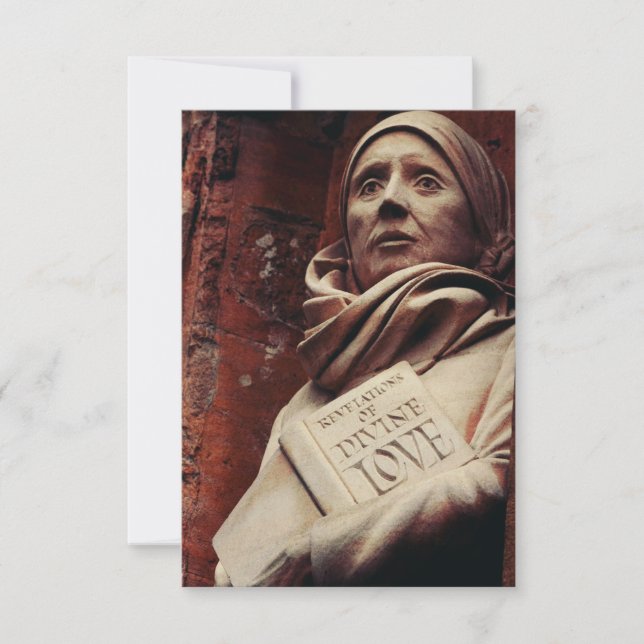 Sankta Julian av Norwich Tack Kort (Framsida)
