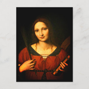 Sankta Katarina av Alexandria (Bernardino Luini) Vykort