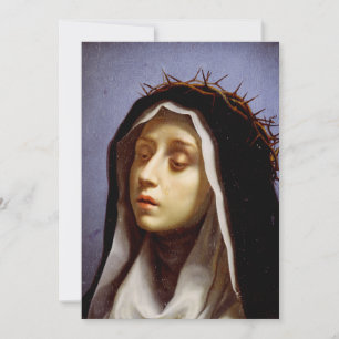 Sankta Katarina av Siena Julkort