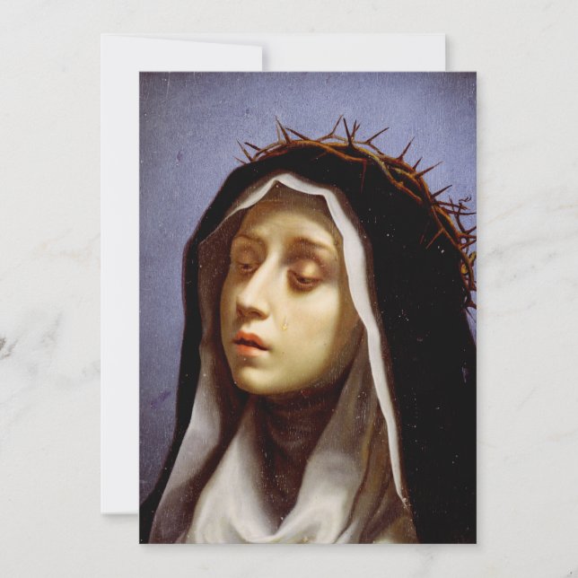 Sankta Katarina av Siena Julkort (Framsida)