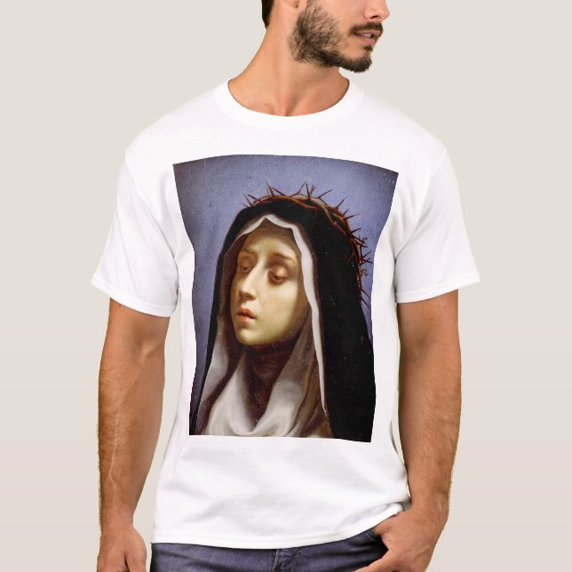 Sankta Katarina av Siena T Shirt (Framsida)