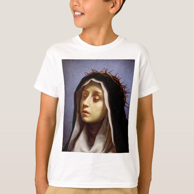 Sankta Katarina av Siena  T Shirt (Framsida)
