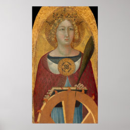 Sankta Katarina, Bartolomeo Bulgarini Fina konstaf Poster
