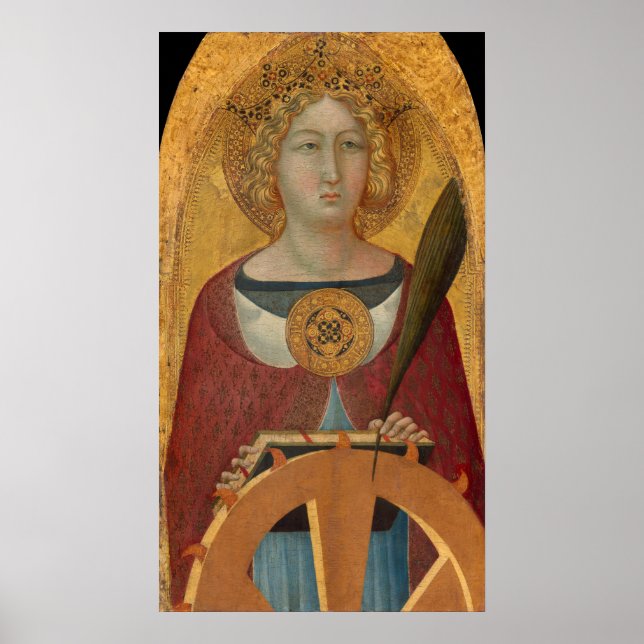Sankta Katarina, Bartolomeo Bulgarini Fina konstaf Poster (Framsidan)
