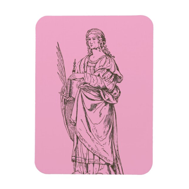 Sankta Lucia av Bernardino Luini  Magnet (Vertikal)