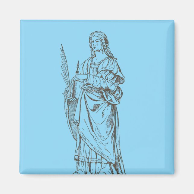 Sankta Lucia av Bernardino Luini  Magnet (Framsidan)