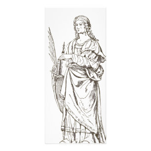 Sankta Lucia av Bernardino Luini Reklamkort