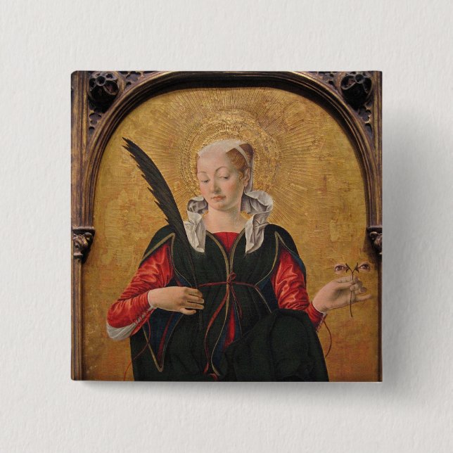 Sankta Lucia av Francesco del Cossa Knapp (Framsida)