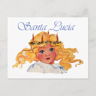 Sankta Lucia Helg Vykort