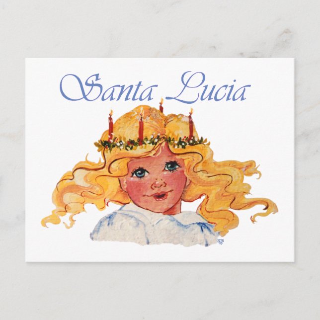 Sankta Lucia Helg Vykort (Framsida)