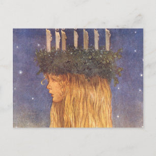 Sankta Lucia John Bauer Vykort