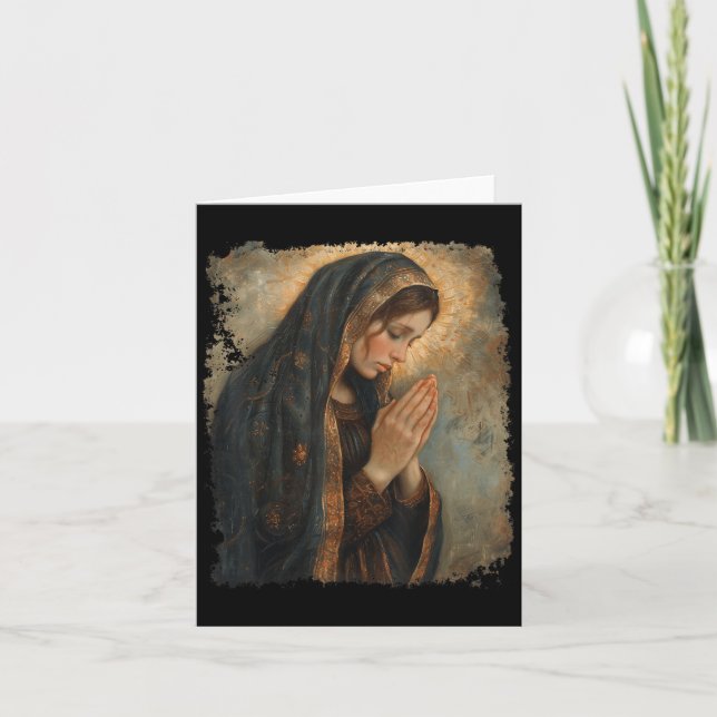 Sankta Maria bedjande mor till Jesus Kort (Framsida)