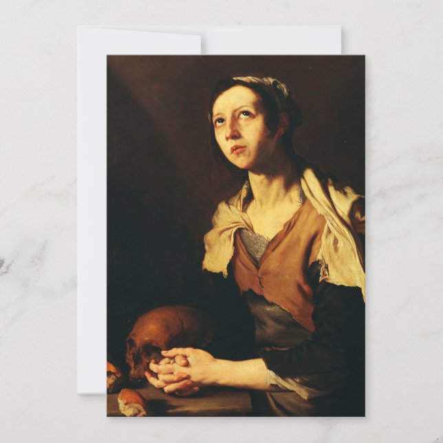 Sankta Maria från Egypten av Jusepe de Ribera Inbjudningar (Framsida)