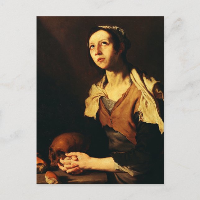 Sankta Maria från Egypten av Jusepe de Ribera Vykort (Framsida)
