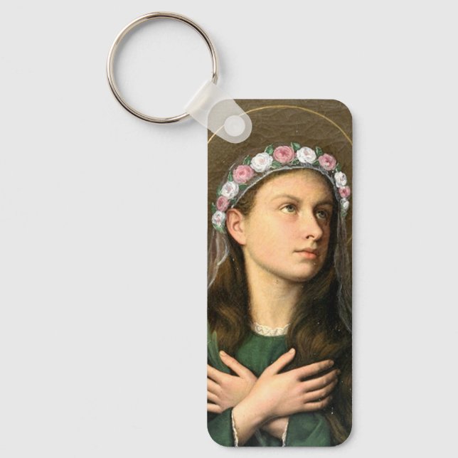 Sankta Maria Goretti Nyckelring (Framsida)