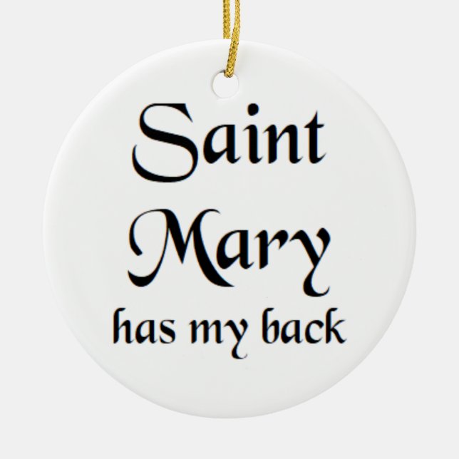 sankta Maria Julgransprydnad Keramik (Framsidan)