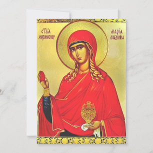 Sankta Maria Magdalena ortodox ikon Inbjudningar