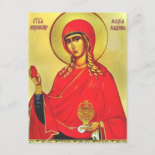 Sankta Maria Magdalena ortodoxa ikon Vykort
