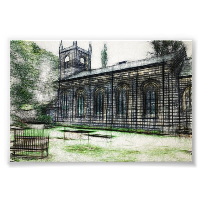 Sankta Marias kyrka, Luddenden Fototryck (Framsidan)