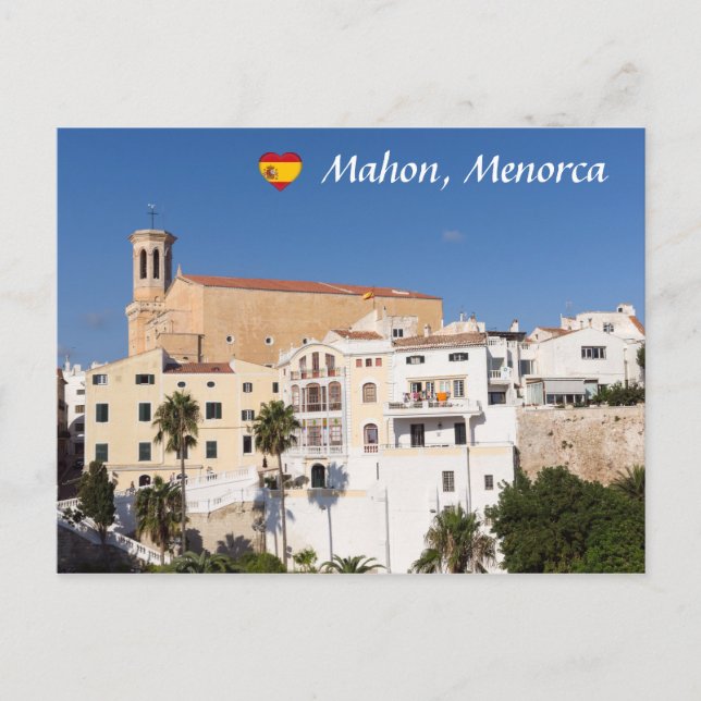Sankta Marias kyrka - Mahon, Menorca, Spanien Vykort (Framsida)
