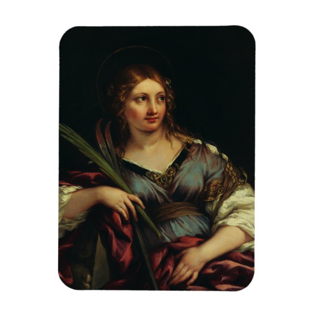 Sankta Martina av Rom av Pietro Berrettini Magnet (Vertikal)