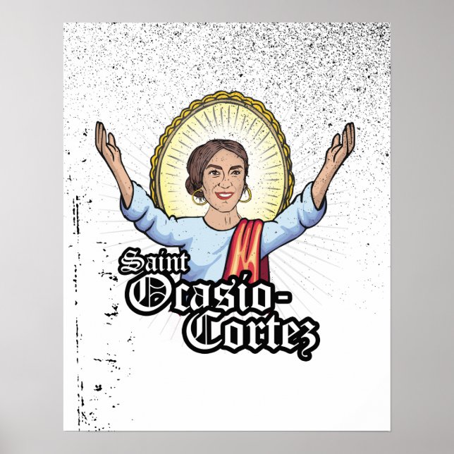 Sankta Ocasio-Cortez Poster (Framsidan)