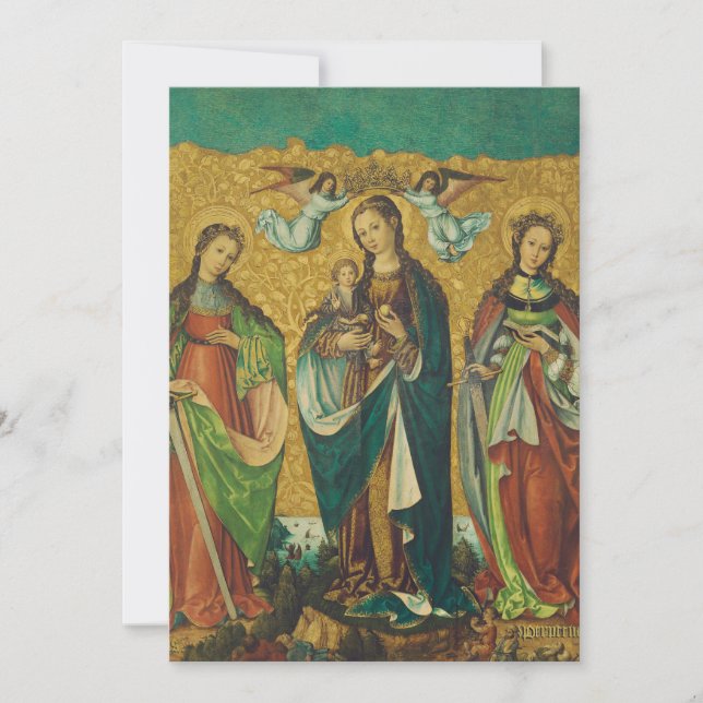 Sankta Perpetua och Felicitas Tack Kort (Framsida)