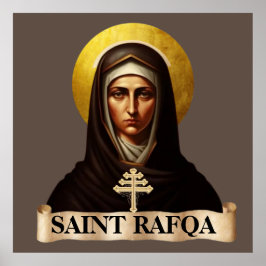 Sankta Rafqa, maronitnunna, extra stor Poster