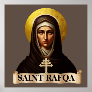 Sankta Rafqa, maronitnunna, extra stor Poster