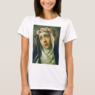 Sankta Rosa av Lima Ängeln från Peru Konstverk T Shirt