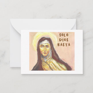 Sankta Teresa av Avila-kort Anteckningskort
